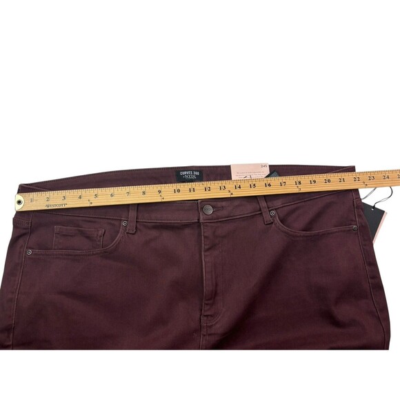 NYDJ Curves 360 Women's Plus Size 24 SHORT Slim Straight Ankle Jeans Stretch NWT - Picture 13 of 16